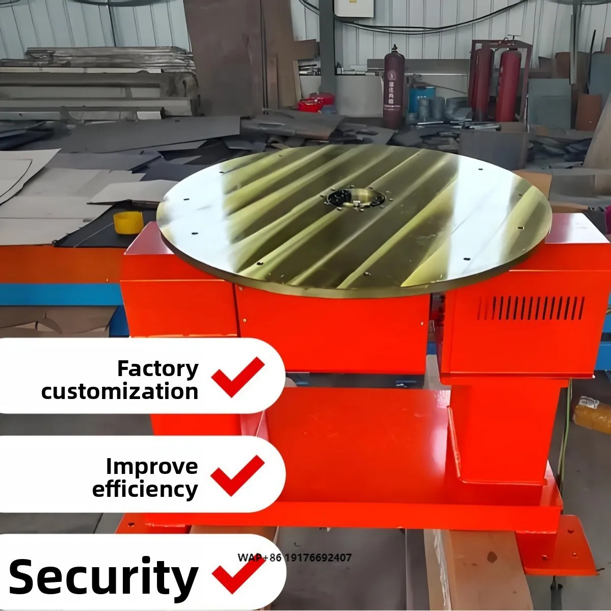 

New Dual-axis P-type High-Precision Heavy-Duty Rotary Automatic Welding Positioner 150kg Manufacturer-Sold Dual-Support