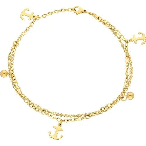 Getss Anchor Pattern Steel Bangle AC036