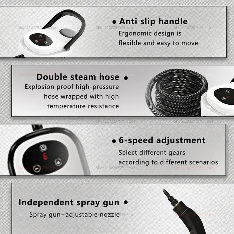 New High Temperature Steam Cleaners Universal Replacement Small Household Air Conditioning Kitchen Range Hood Fast Heating