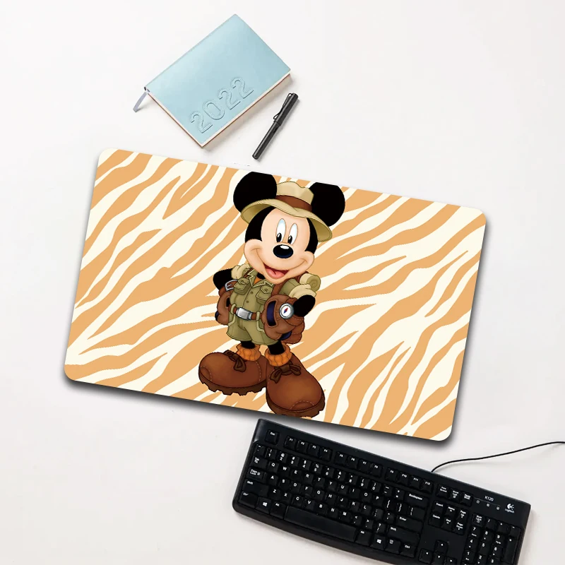 

Disney Explorer Mickey Zebra Print Mouse Pad Large Non-slip Waterproof Desk Mat for Computer Laptop