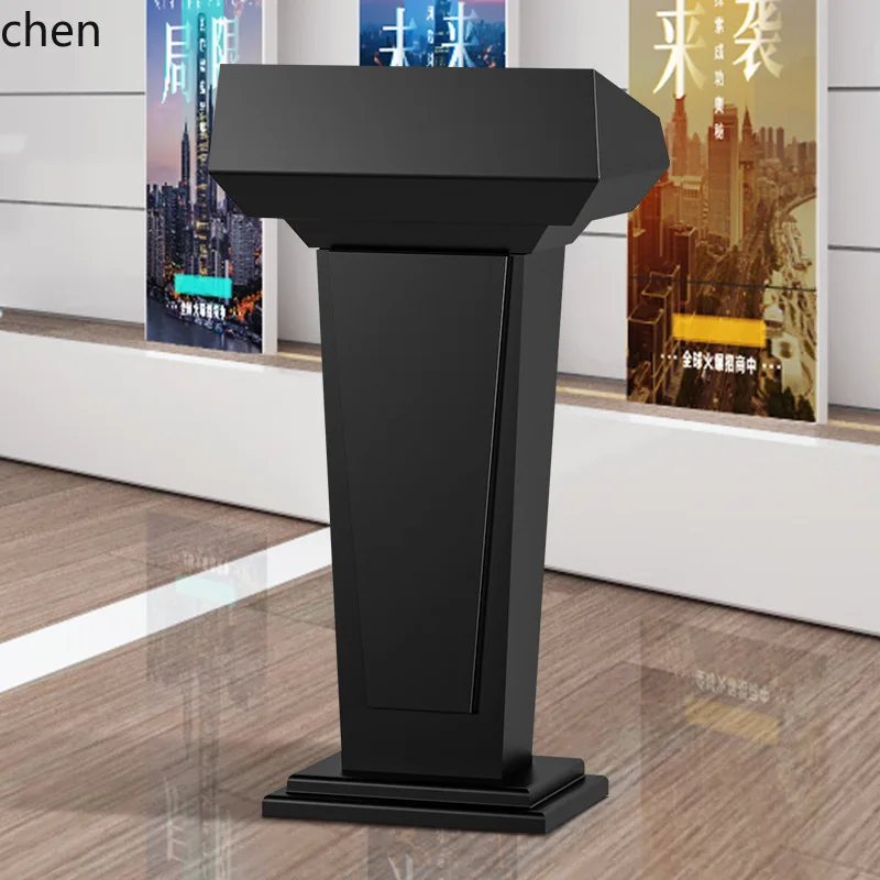 YFY  Lectern Solid Wood Conference Room Speaking Table Podium Table Reception Desk 4S Store Reception Desk Hosting Desk Small