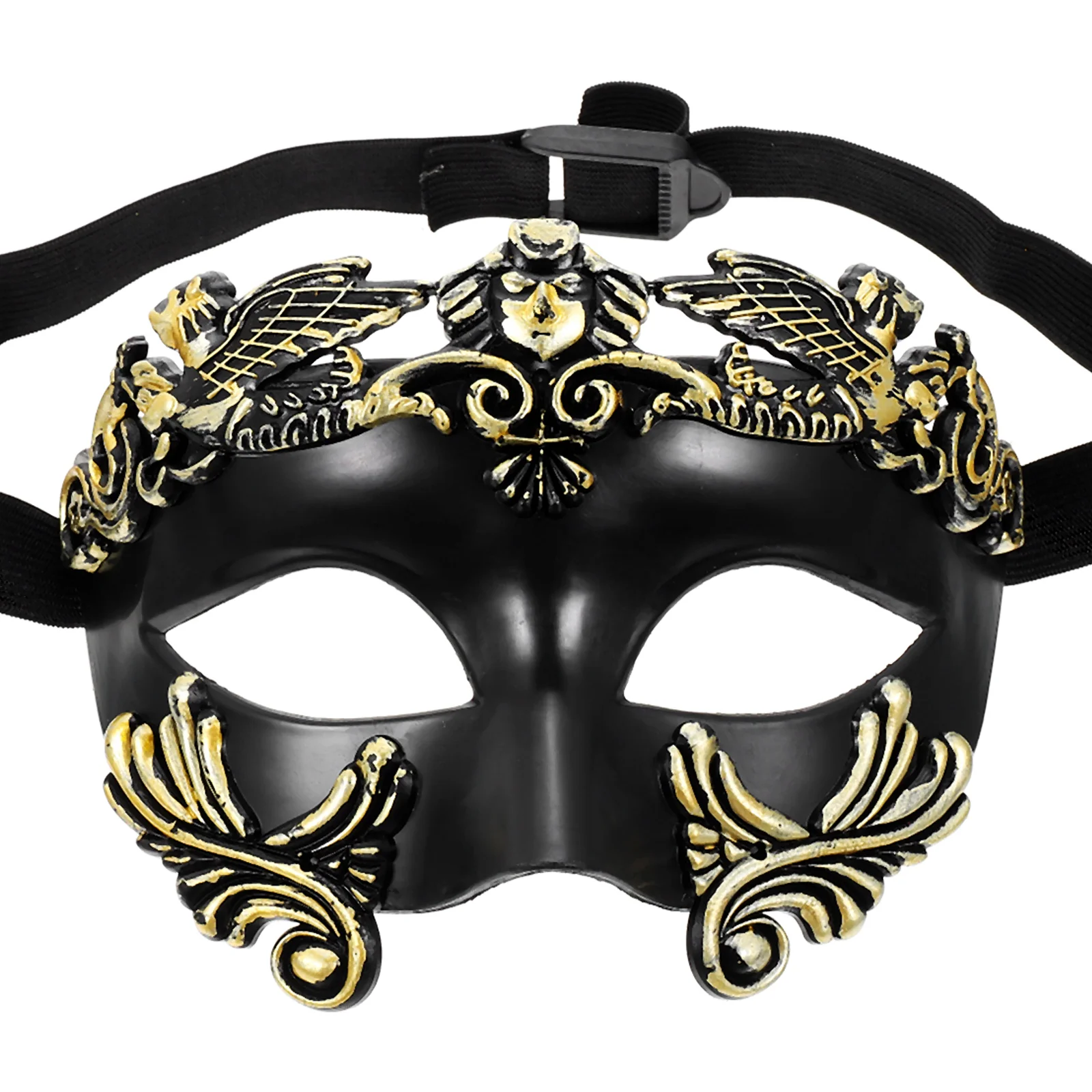 Halloween Mezza Faccia Samurai Accessorio Cosplay in Plastica Maschera Decorativa Unica Festa Foto Prop Maschera di Carnevale Giocattoli di Bellezza