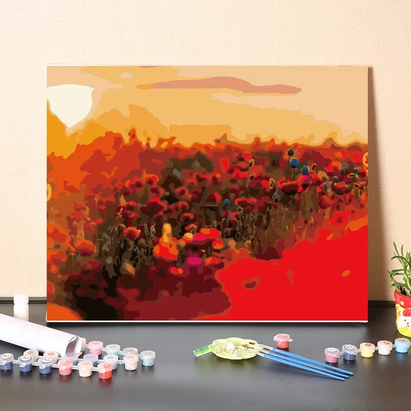 

4143211Digital oil painting living room decorative painting sofa background wall hanging painting