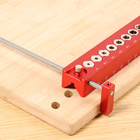 Self Centering Vertical Drill Guide Aluminum Alloy Pocket Hole Jig Portable Woodworking Drilling Locator Carpenter Positioner