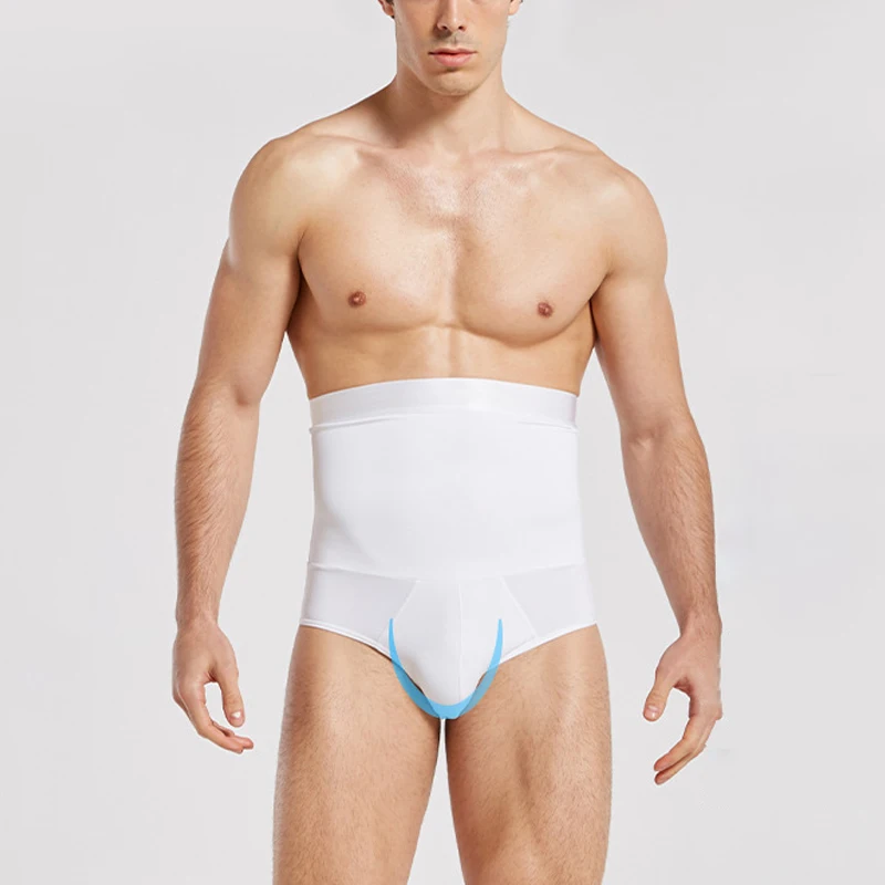 1pcs Men High Waist Shapewear Pants Tummy Control Shorts Body Shaper Compression Trainer Belly Tummy Slimming Boxer Underwear