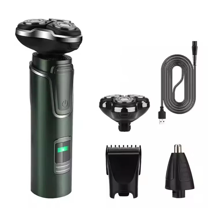 3in1 Electric Shavers Triple Blade Shaving Floating Hair Trimmer Clipper razor Rotary Shavers Nose Ear Beard Hair Removal Set view 3