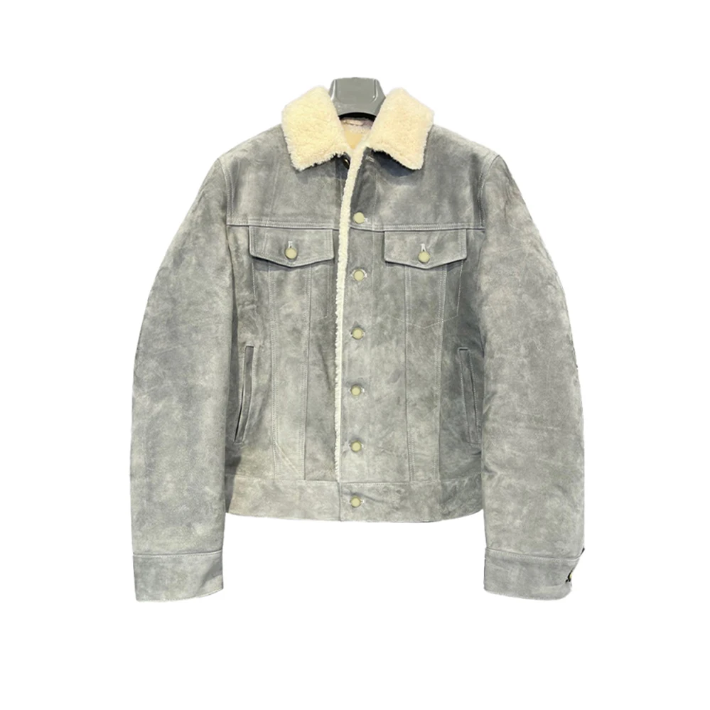 

NIGO меховая кожаная куртка Ngvp # nigo6524