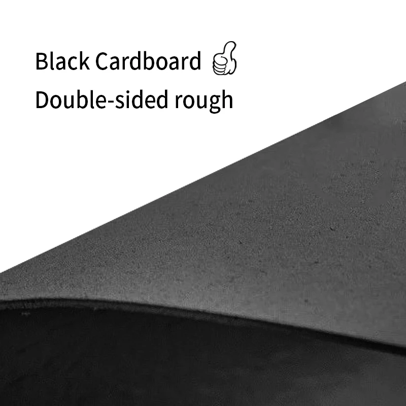 ﻿ A4 5pcs 1mm 1.5mm 2mm 3mm Black Hard Thicked Cardboard For DIY Handmade Mould Decoration Package Painting Cover 8.3inch*11.7in