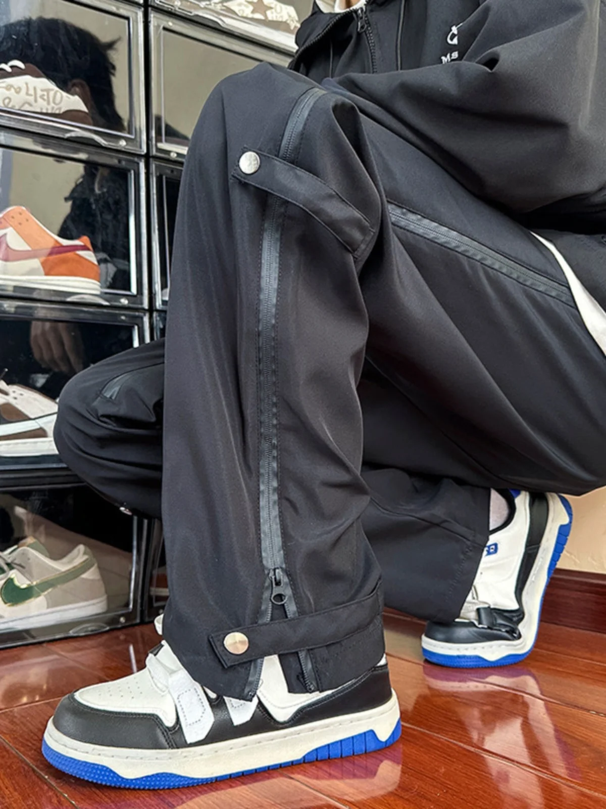 

American Sle Outdoor Men's Waterproof Hiking Pants Straight Leg Wide Leg Workwear Trousers Spring Autumn Faion Street Vibe