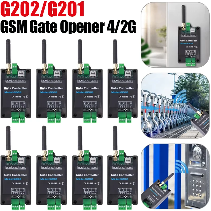 G202 Relay Switch WiFi Controller GSM Door Opener Relay Switch Accessories Mobile Phone 4G Remote for Garage Doors Shutters