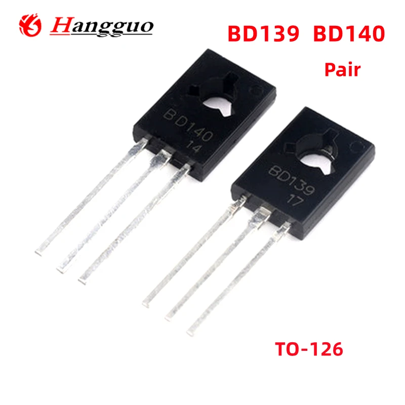 20PCS = 10 Pair Original Imported BD139 BD140 TO-126 Transistor Best in Quality