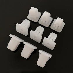 50Pcs Square Auto Bumper Fastener Rivet for Fiat 500 500x ducato tipo panda bravo doblo stilo freemont Plastic Clips White/green