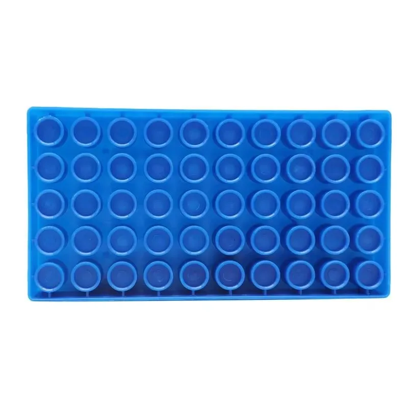 Picture 6: Vial Rack，Plastic Vials Centrifuge Tube Racks，50 Holds Diameter Suitable For 13mm 1.5/2ml  Stackable Lab Supplies，2Pcs
