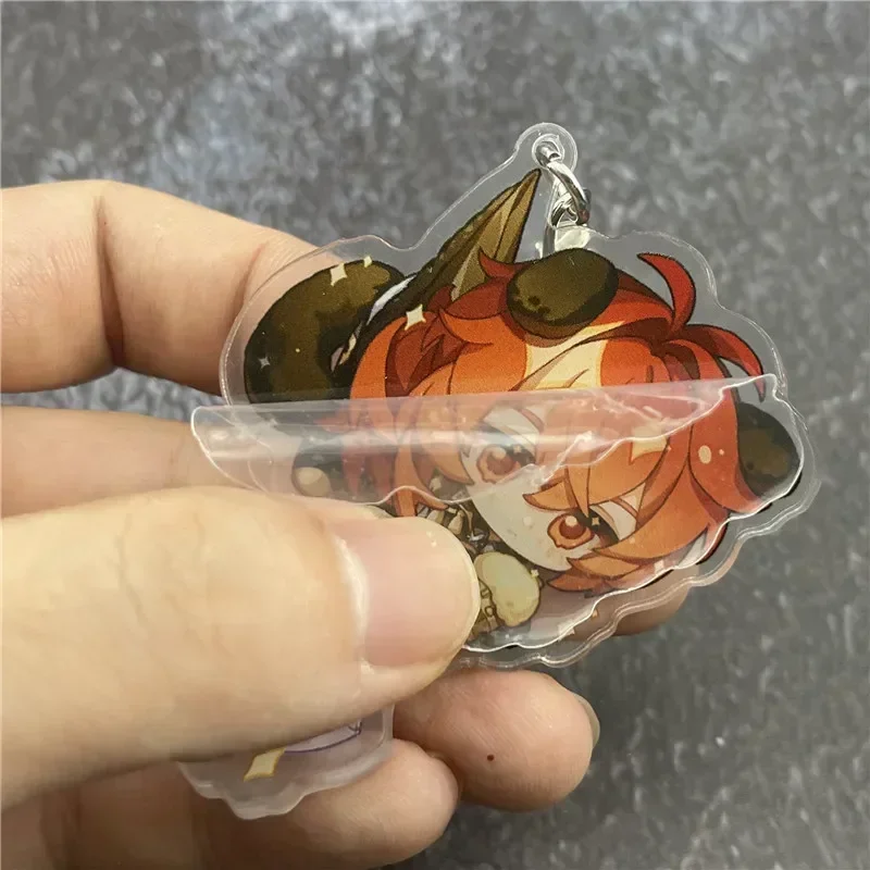 Game Al Haitham Cyno Nilou Layla Xiao Klee Albedo Faruzan Cosplay Key Chain Two-sided Keychain Acrylic Pendant Keyring