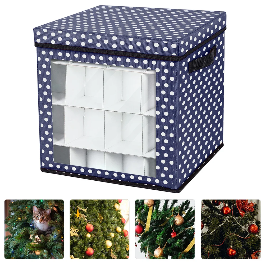 

36-Compartment Christmas Ball Storage Box Lightweight Ornament Organizer Container For Holiday Decorations Xmas Gift Case