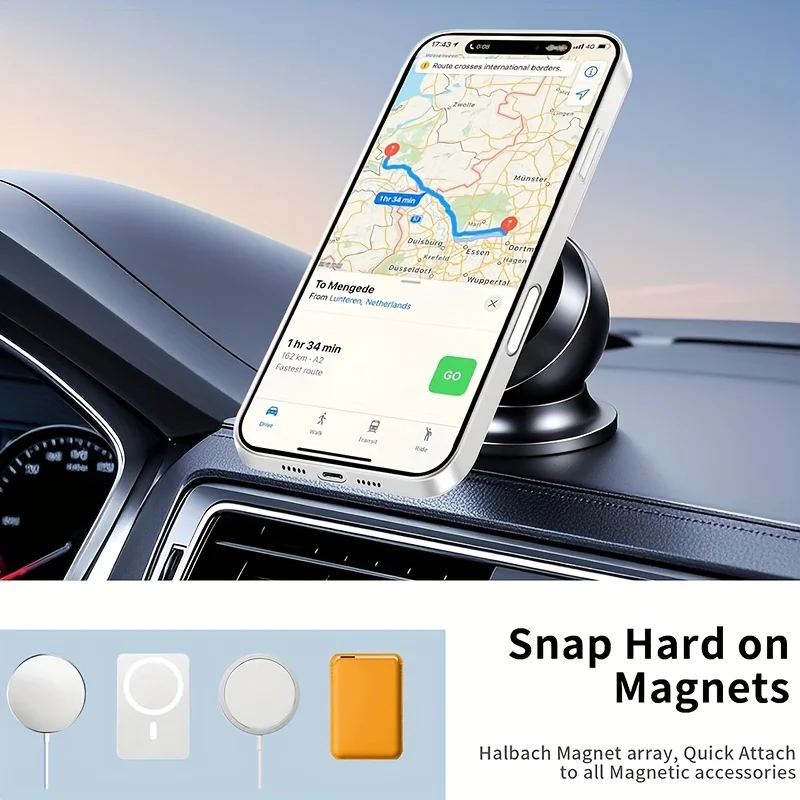 ASUS Magnetyczny 360 °   Obrotowe etui na telefon z uchwytem do iPhone 17 18 Pro Max, 18 Pro, z pierścieniem, matowe, przezroczyste etui Funda — zdjęcie produktu 3