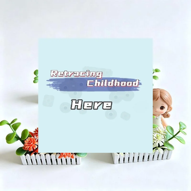 Dollhouse Mini Artificial Potted Flower Plants With White Fence Model Decor Doll House Micro Landscape Ornament-TOY