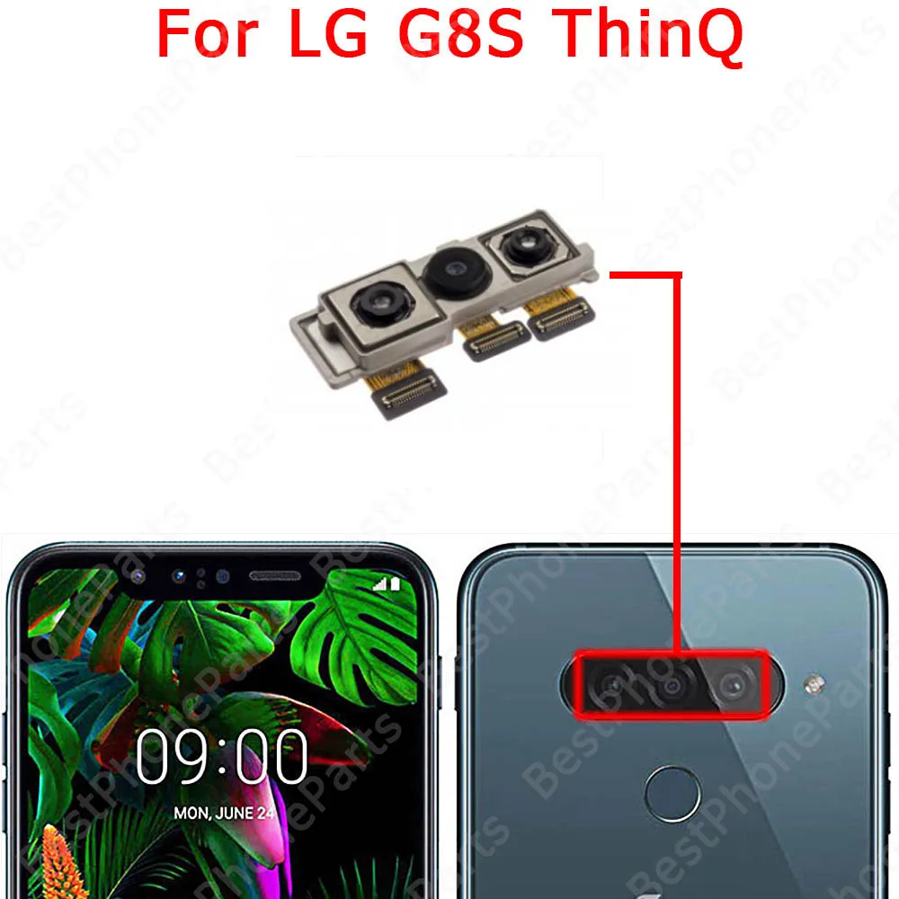 Selfie Front Rear Back View Backside Camera Module For LG G4 G5 G6 G7 G8 G8S G8X ThinQ Camera Replacement Spare Parts