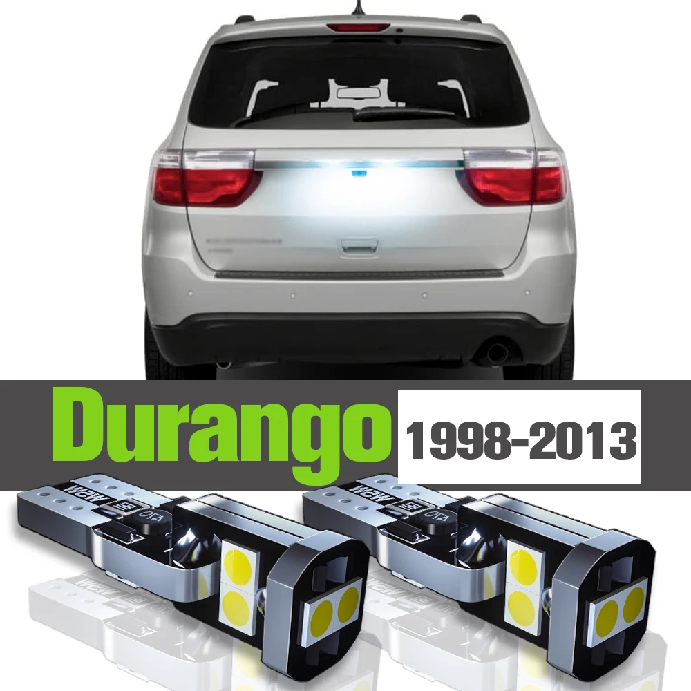

2x LED License Plate Light Accessories Lamp For Dodge Durango 1998-2013 2002 2003 2004 2005 2006 2007 2008 2009 2010 2011 2012