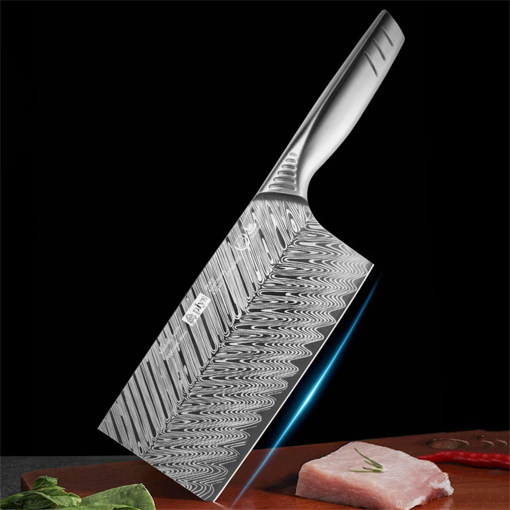 5CR All Steel Forged Slicing Knife Professional Meat Cleaver Multi Chef's Knife Butcher Knife Ultra-Sharp Kitchen Knife