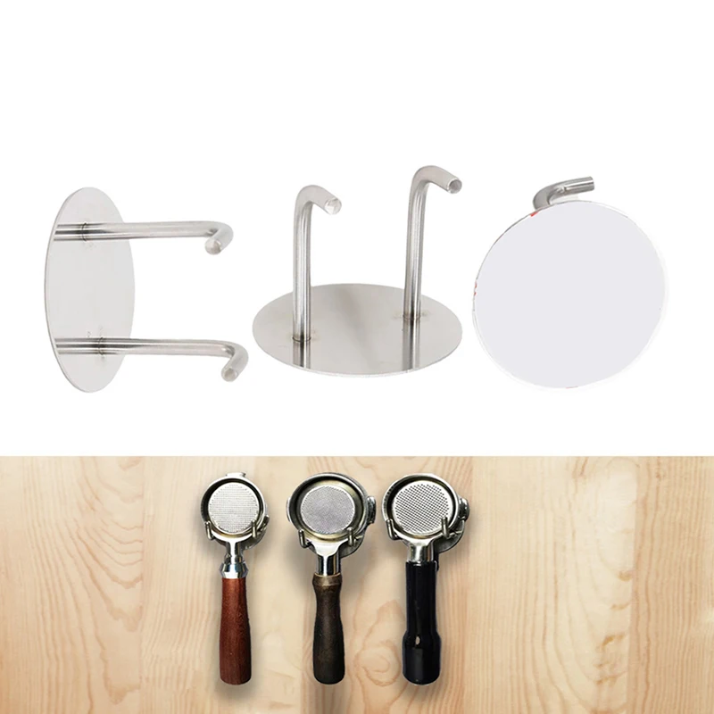 Self-adhesive Coffee Bottomless Portafilter Wall Rack 51mm/53mm/54mm/58mm Coffee Bottom Filter Holder Tools Cafe Accessories