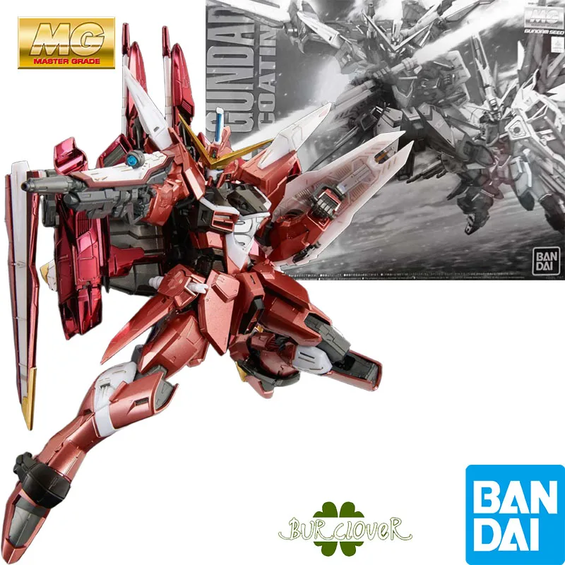 

Bandai Original MG Justice Gundam ZGMF-X09A 1/100 Anime Action Figure Assembly Model Toys Gifts For Childrendetailed & poseable