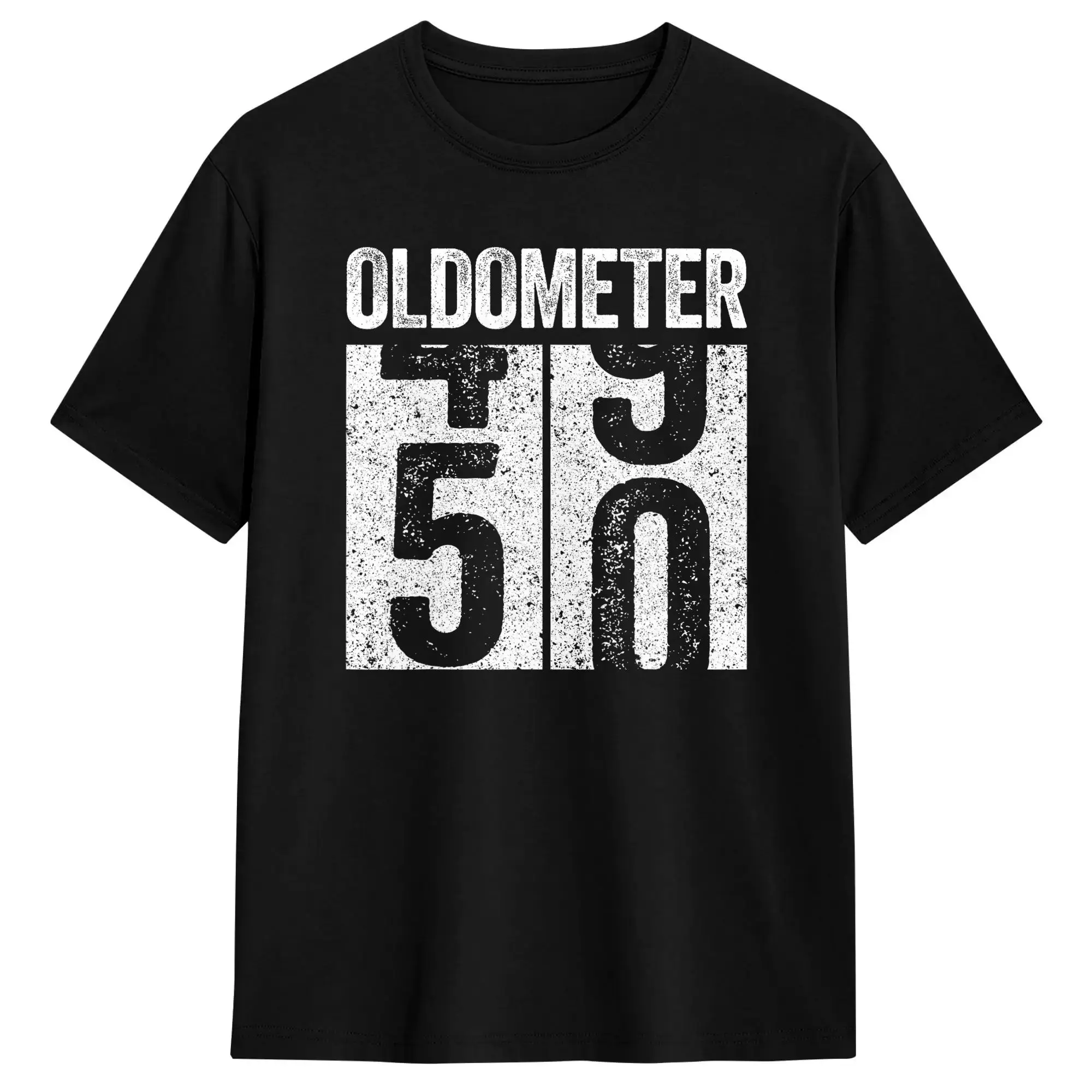 Oldometer 50  50th Birthday Cotton T-Shirt For Man Summer  Y2K Basic T Shirts O-Neck Novelty Tee Shirt Plus Size Pattern Clothes