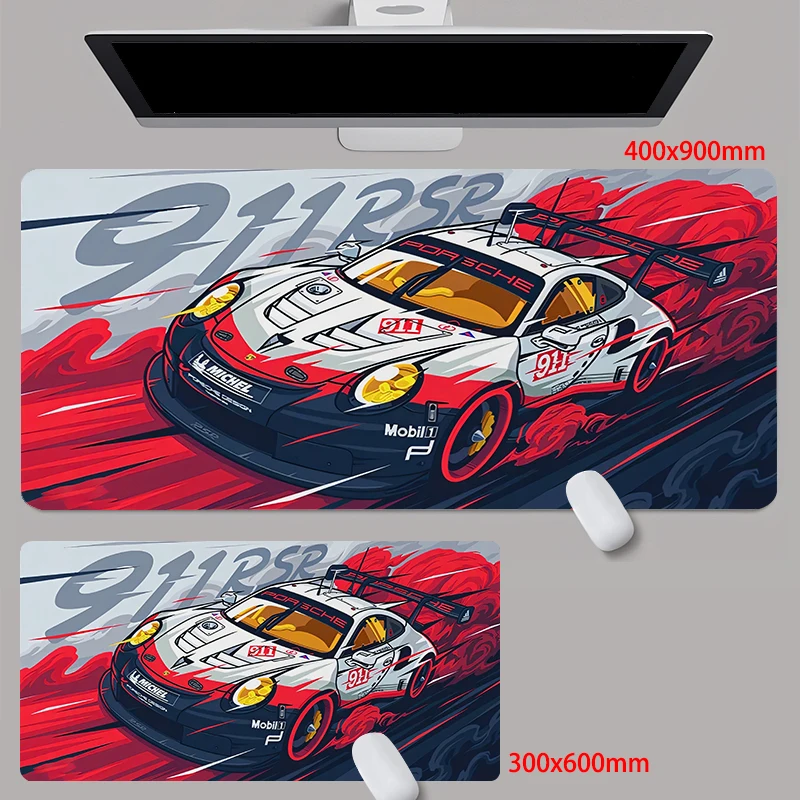 mouse pad antiderrapante tapete de teclado xxl super coupe ilustracoes impressao carros esportivos custom pc 911 deskmats tapetes gamer xxl 01