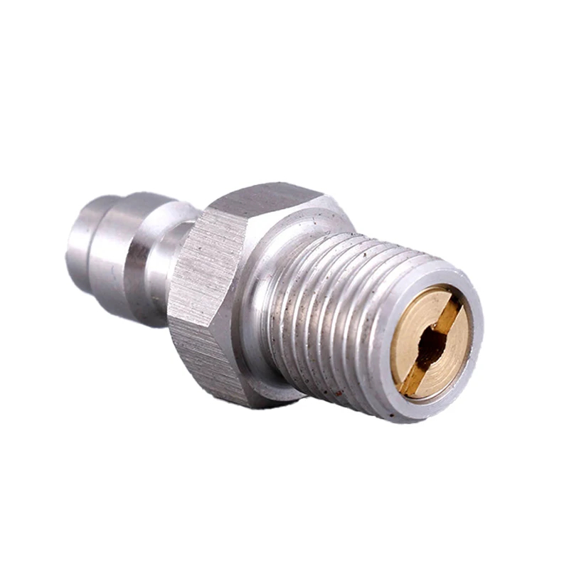 8mm Male Thread Quick Connection Connectors Valve PCP Fill Nipple Plug M10/1 10mm / 0.4in Male Connector