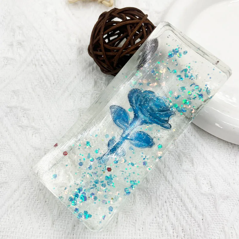 Squishy Rose Fidget Speelgoed Zacht Herbruikbaar Model Siliconen Zintuiglijk Speelgoed Heldere Kubus Knijpspeelgoed Squishy Creatief Kerstcadeau