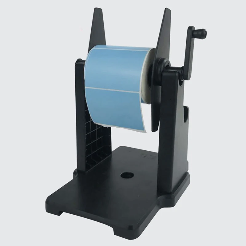 Label Rewinder Hand Crank Printer External Barcode Paper Holder Manual Winder Large Roll Label Holder Stent Universal