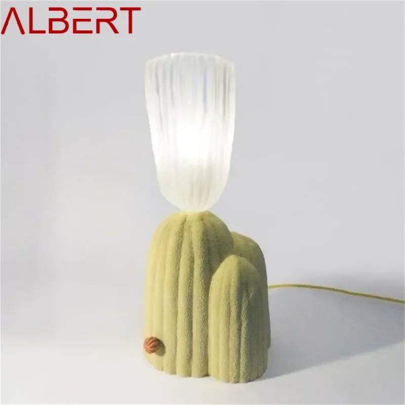 ALBERT Nordic Vintage lampa stołowa współczesne kreatywne oświetlenie biurka LED do wystroju domu nocny salon