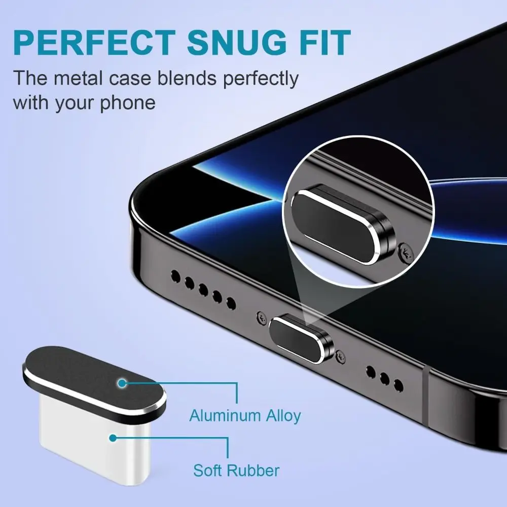 

4 упаковки пылезащитной заглушки USB C DIY Универсальная крышка порта типа C Силиконовый материал Крышка порта зарядки для iPhone 15/16