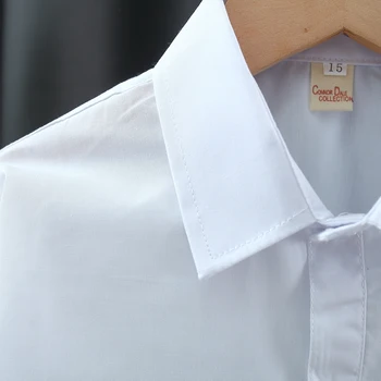 Spring And Autumn New White Long Sleeve Baby Boys' And Girls' Shirts, Soft And Comfortable Children'S Clothing For 90-180cm 3
