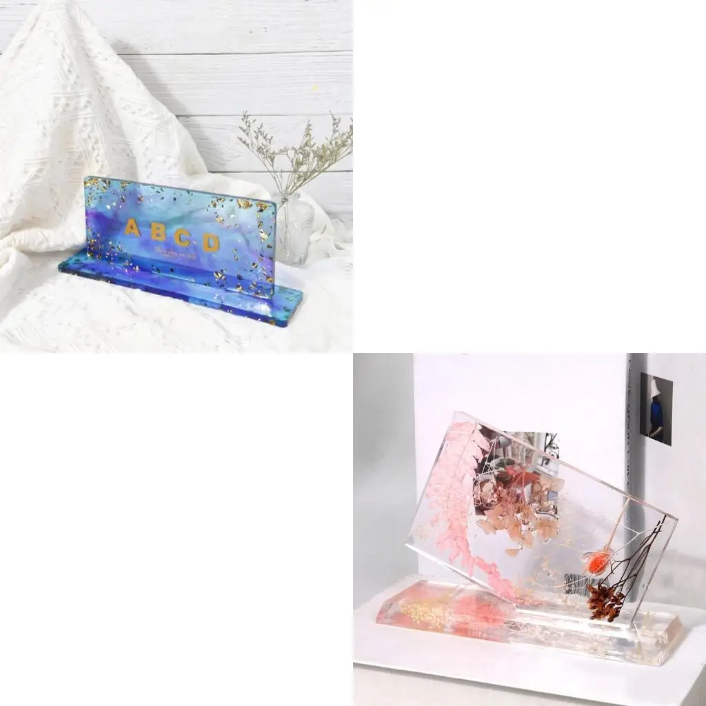 Photo Frame Resin Mold Picture Frame Silicone Mold Round Epoxy Casting Mold for DIY Home Table Decor Handicrafts
