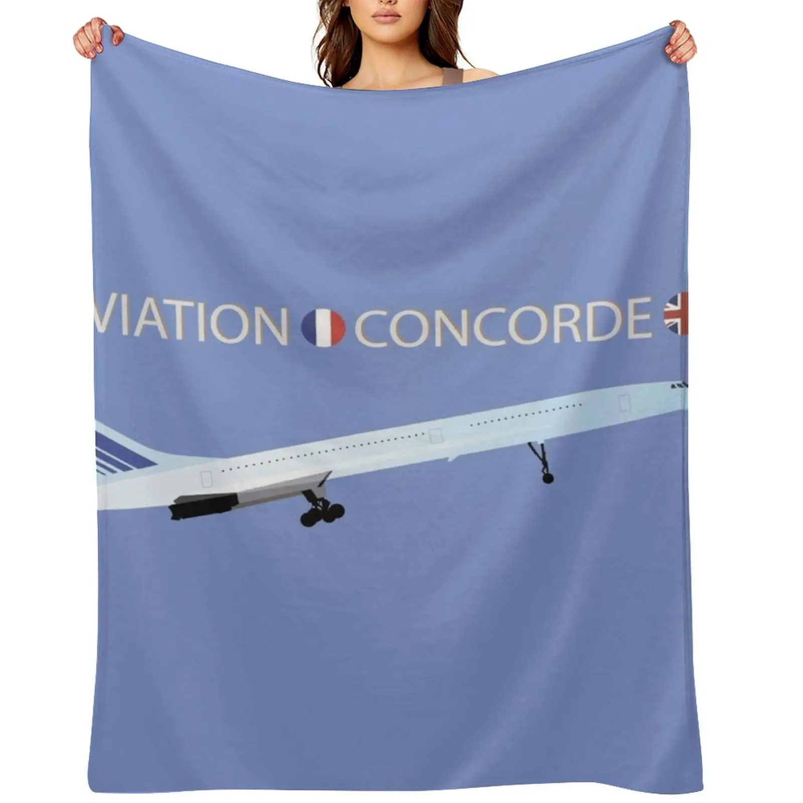 

Concorde Turbojet-powered Supersonic Airliner Throw Blanket for winter for sofa Cute Plaid Blankets