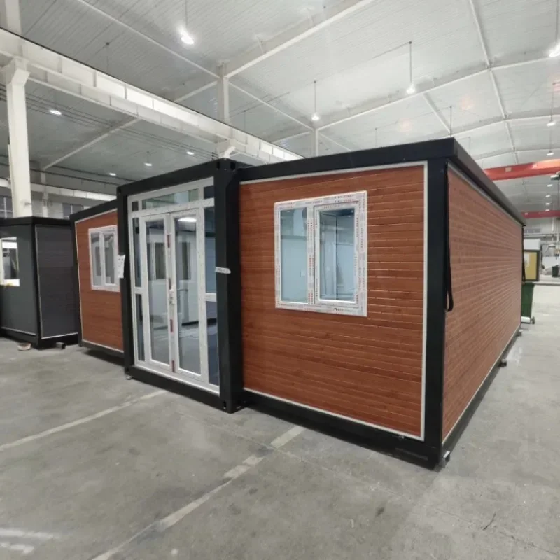 

Popular Light Steel Prefab 2 Bedroom 20FT Expandable Foldable Container House Prefabricated Mobile Portable Folding Mini Home