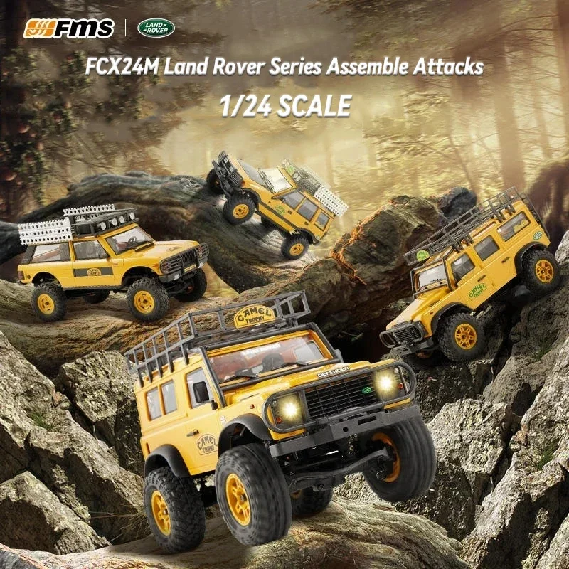 Fms 1/24 Fcx24m Land Rover Rc Off Road Vehicle Four Wheel Drive Electric Climbing Car Model For Adults