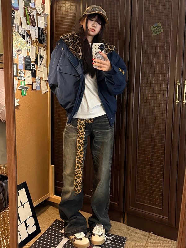 

Мужская зимняя утепленная куртка-бомбер из хлопка и полиэстера с двусторонним клетчатым воротником, повседневная, теплая, приталенного кроя