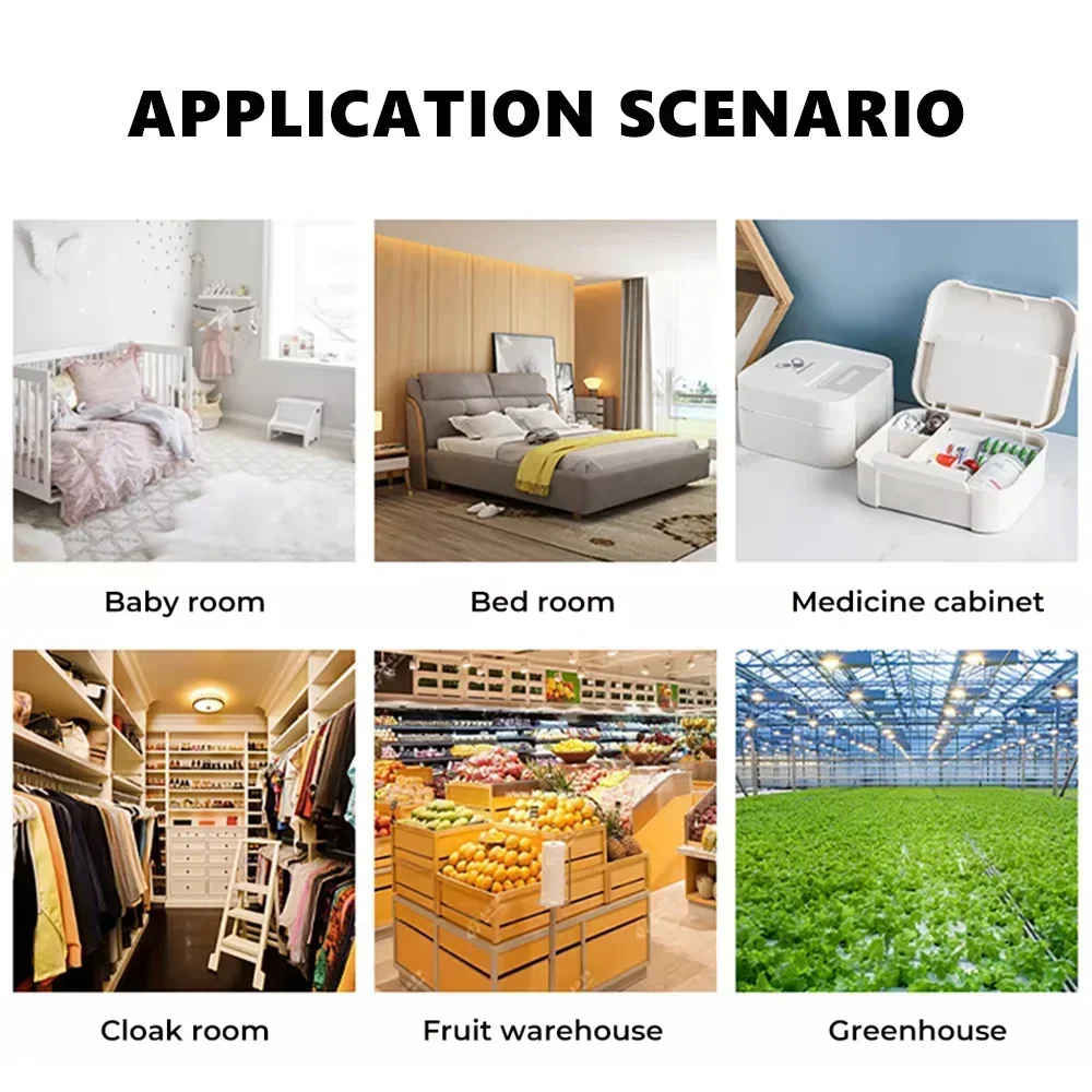 Tuya Wifi Smart Temperature And Humidity Sensor indoor By Smart Life APP Works Battery Powered With Tuya Alexa Google Home