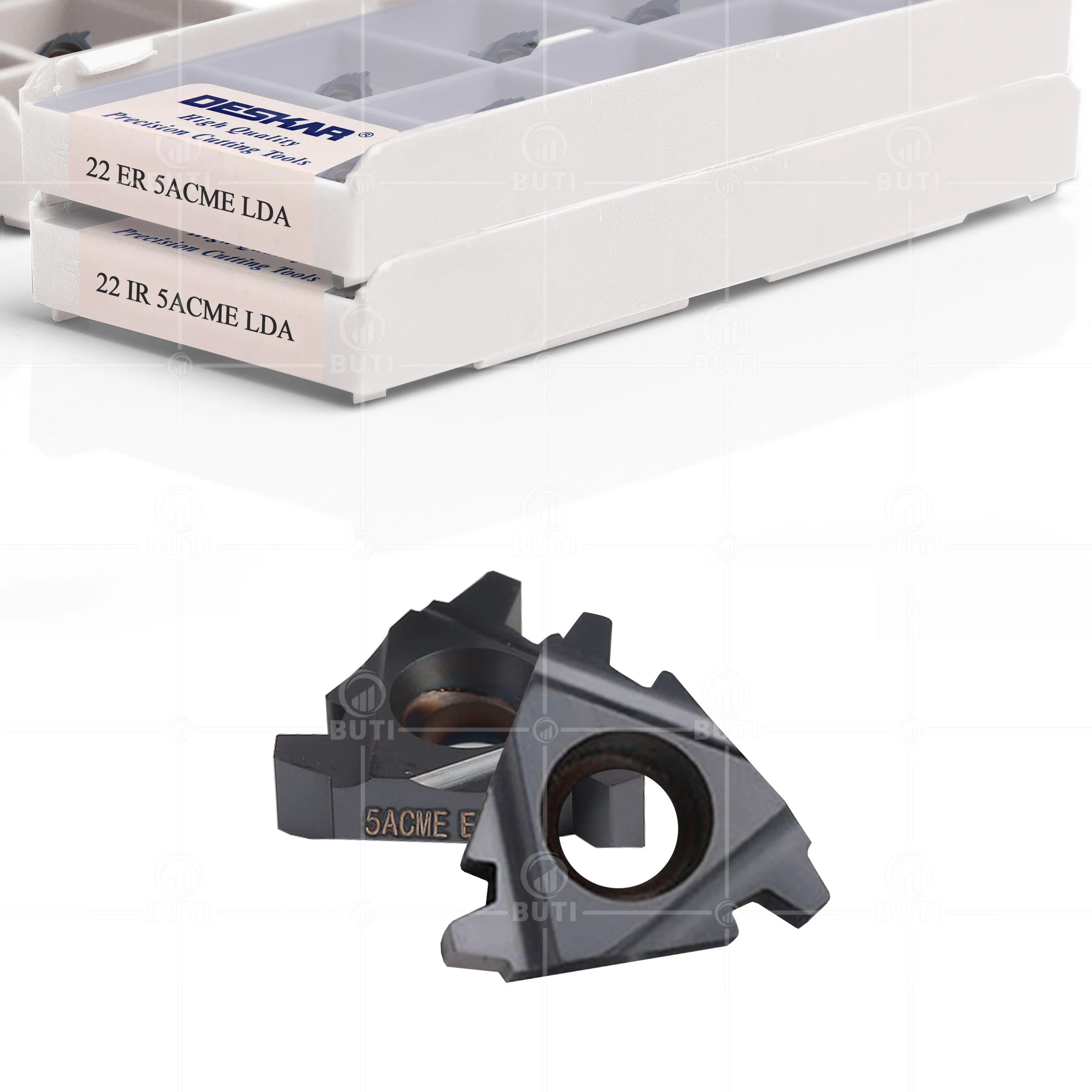 Imagem -03 - Deskar 100 Original 22er 22ir 5acme 6acme Lda Rosqueamento Ferramentas de Gerencio Inserções Carboneto Tornos Cnc Ferramentas de Corte Peças para Metal