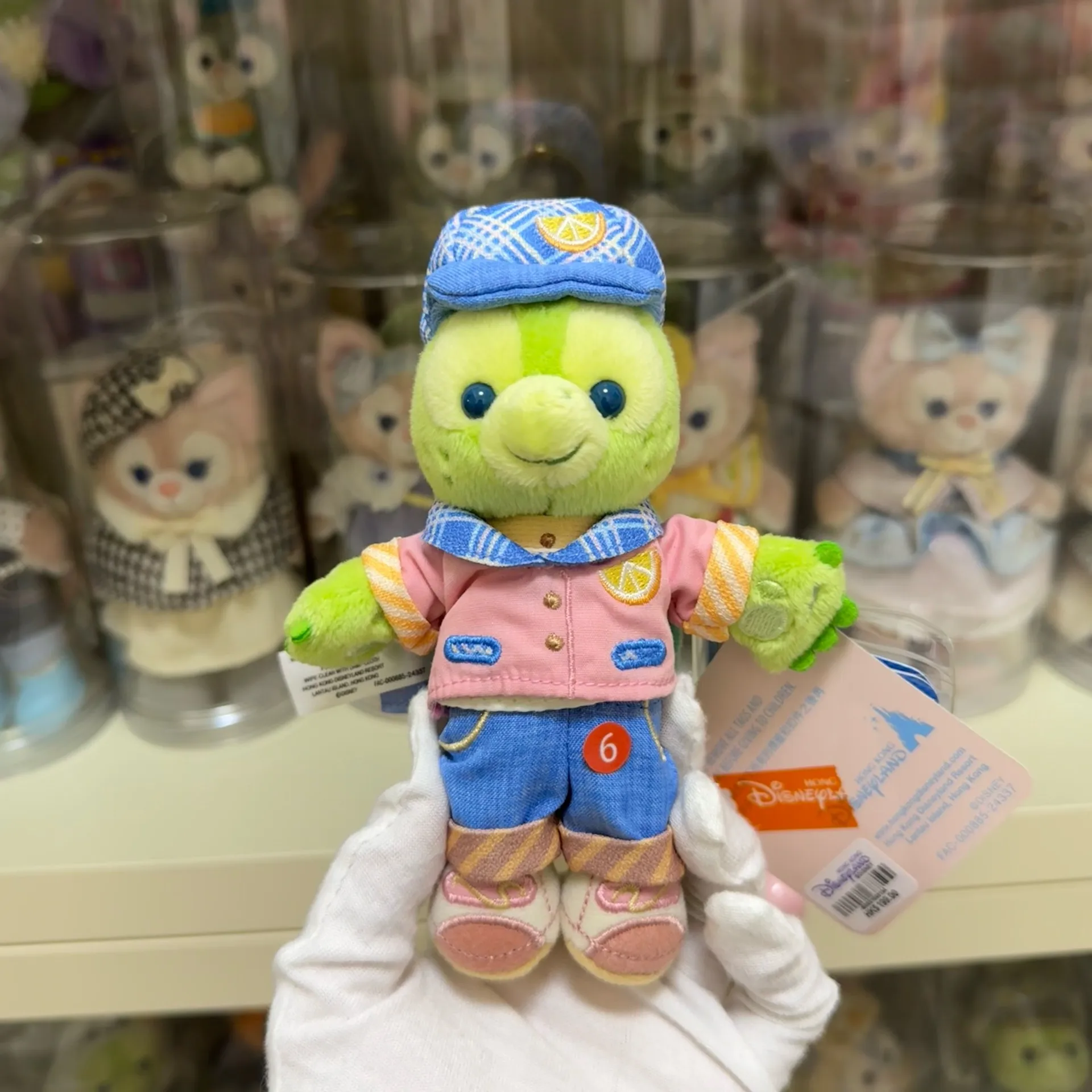 Disney Olu Mel the Cute Little Green Turtle Plush Keychain - Perfect as a School Bag Charm/Hanger and Souvenir