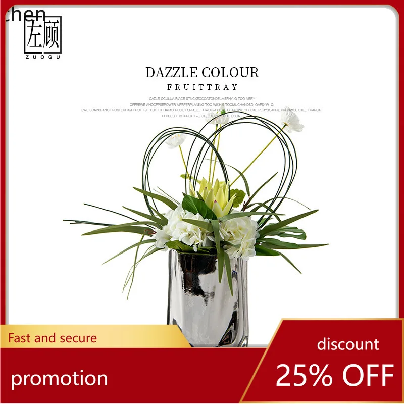 

YFY Modern Light Luxury Floral Art Frame Tray Designer Creative Model Room Hotel Soft Decoration Matching Display Stand