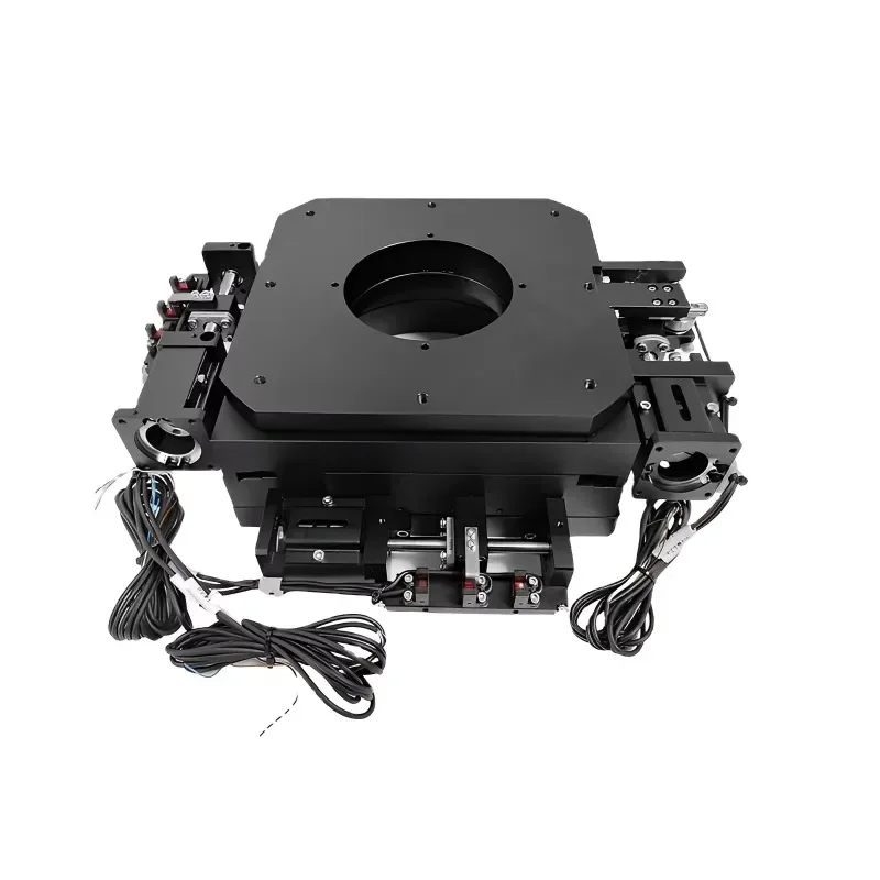 200*200mm Motorized Linear Rotary Stage XYR Linear Translation Platform Rotation Alignment Stage for Optical Motorized Stage