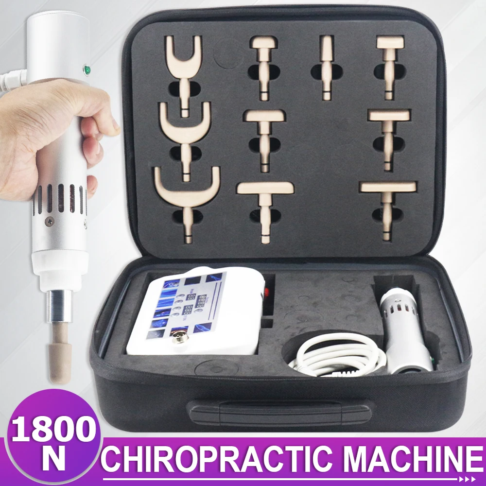 Pistola de corrección eléctrica portátil, herramientas de ajuste quiropráctico 1800N, masajeador de espalda Lumbar Cervical de columna vertebral de pulso, nueva gran oferta 2025
