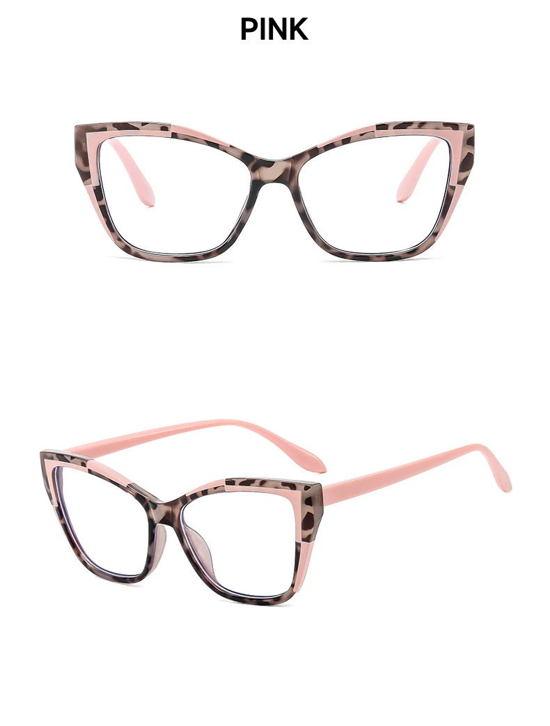 Modische Anti-Blaulicht-Lesebrille für Damen, Katzenaugen-Design, Blaulichtfilter, Gleitsichtbrille – Detail 10