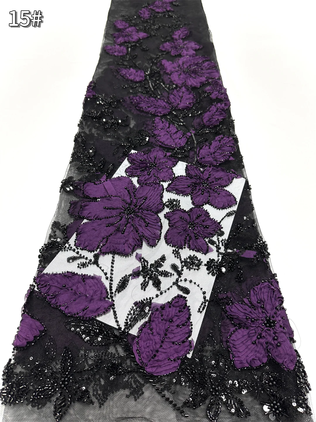 

2025 African French Nigerian High End Tulle Lace Fabric With Beads Sequins Mesh for Embroiderg Wedding Party Bride Sewing Dress