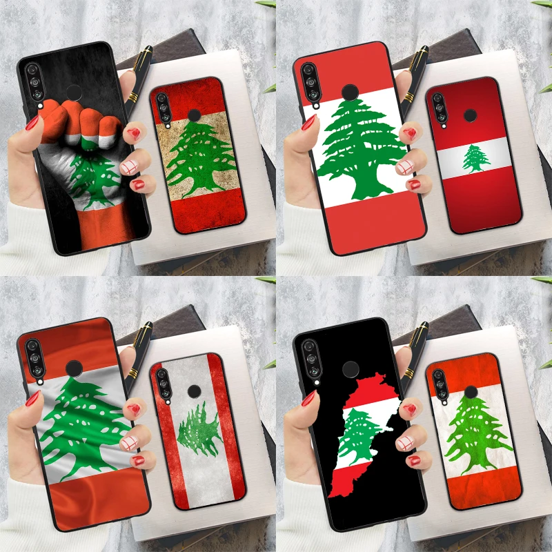 Lebanon Flag For Huawei Nova Y60 Y70 Y90 Y61 Y91 3i 7i 8i 11i Nova 11 9 10 SE P20 P40 Lite P30 Pro Case