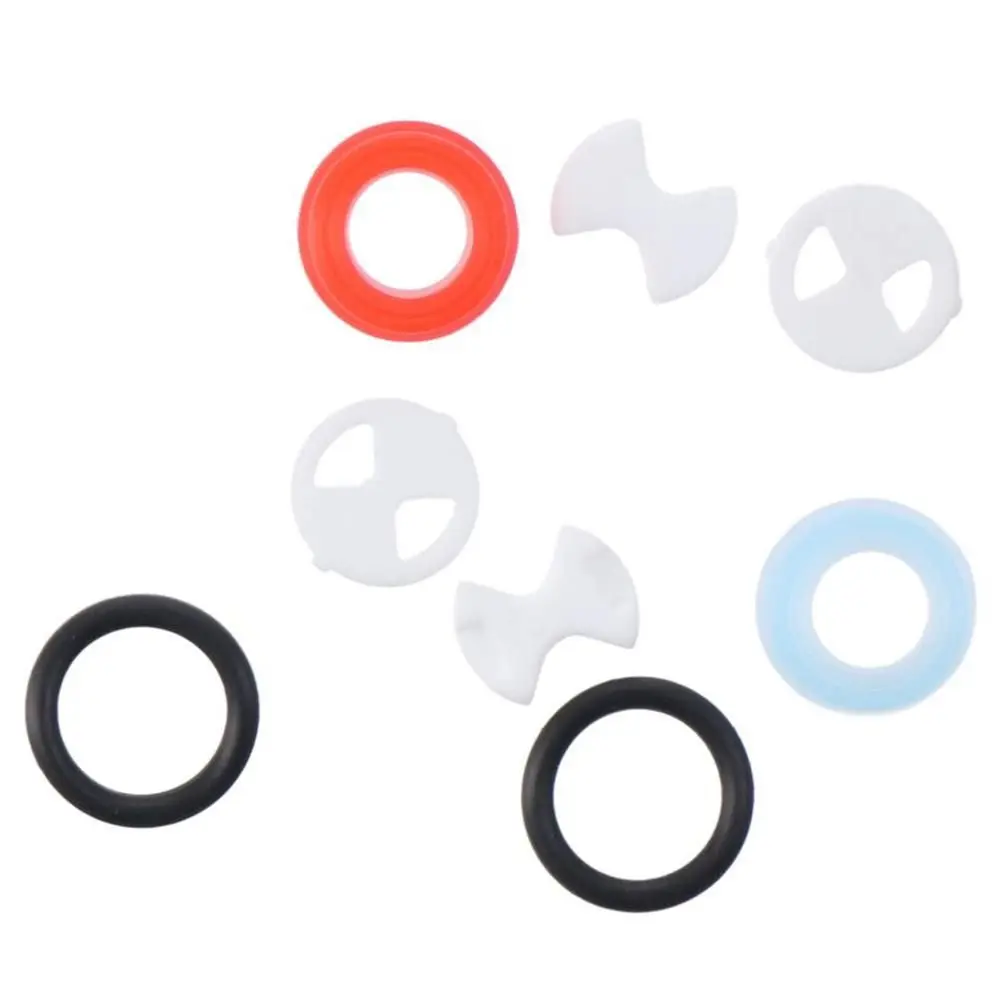 8Pcs/set Insert Ceramic Disc Silicone Washer Replacement With 2 O-ring Gasket Valve Tap Turn Set 1/2" Fits For Valve