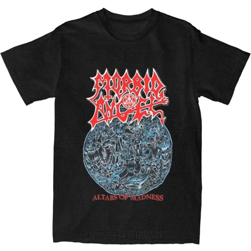 

Heavy Metal Morbid Angel T-Shirt Summer Aesthetic T Shirts 100 Cotton Fashion Tee Shirt For Mens Short Sleeve Casual Tops